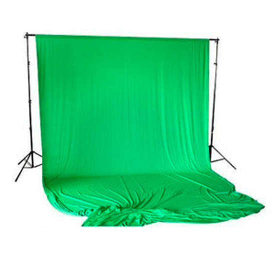 BRESSER BR-D26 Sistema de Fondo + Telón de fondo 3 x 6m Chromakey Verde