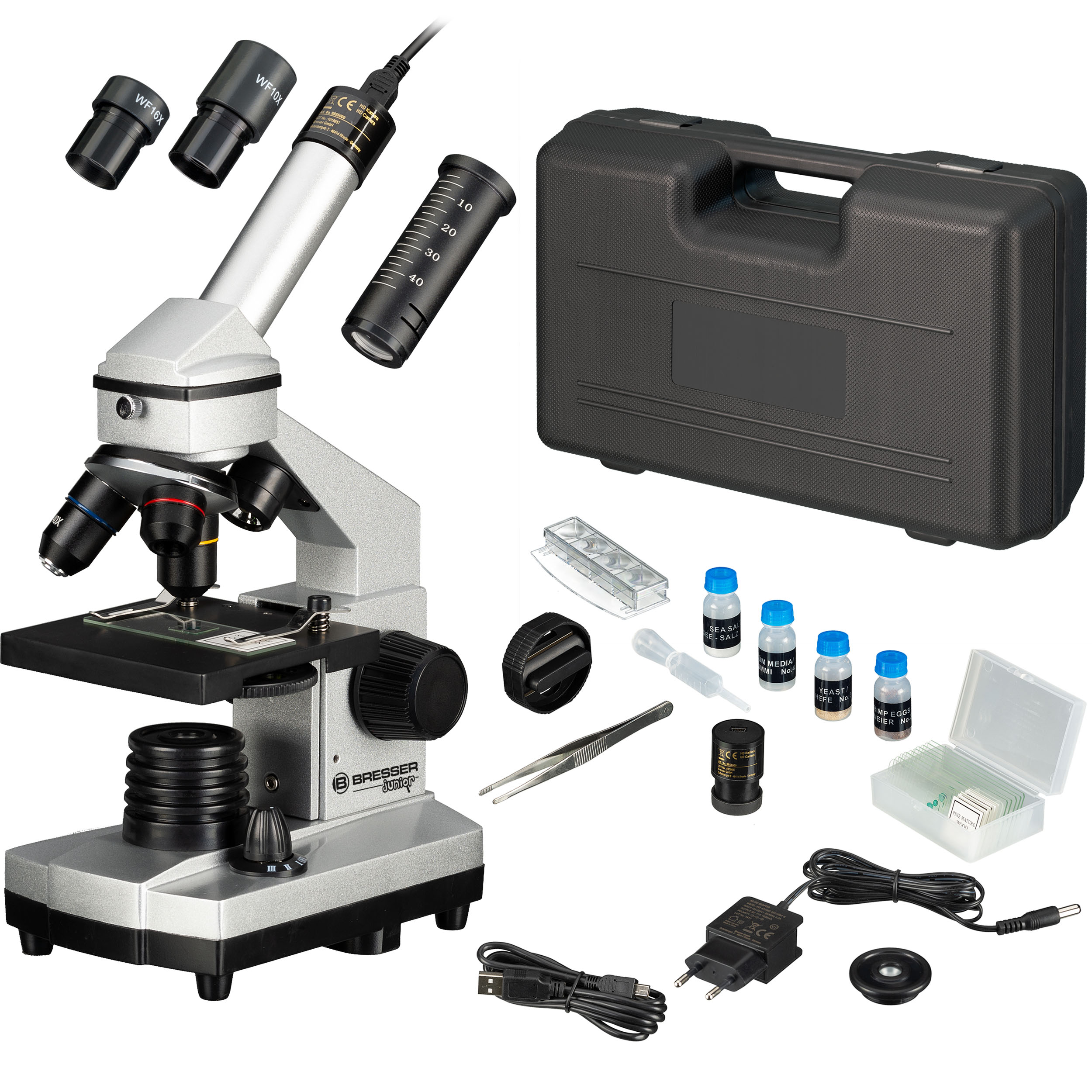 BRESSER JUNIOR 40x-1024x Microscopio Set