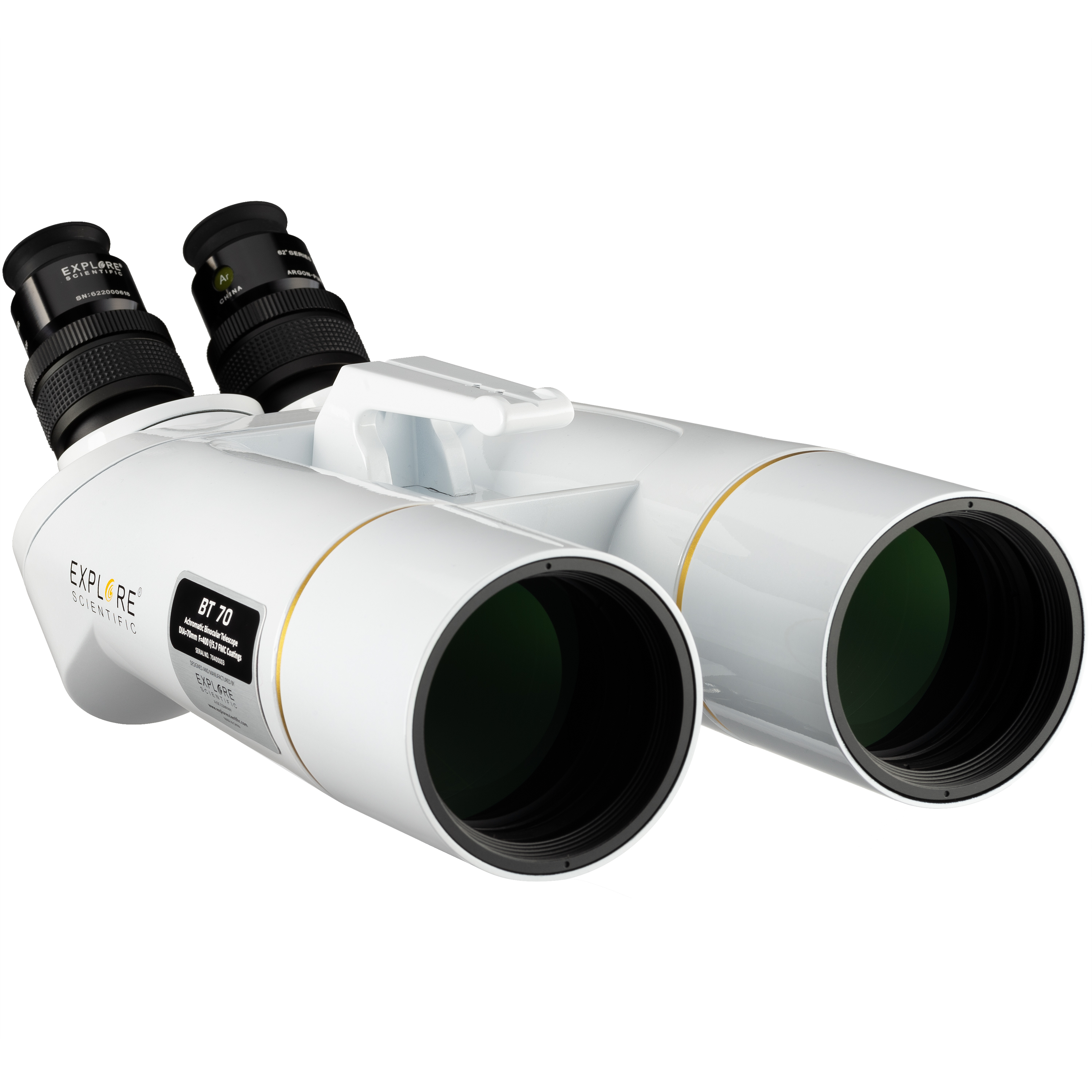 EXPLORE SCIENTIFIC BT-70 SF Binocular gigante con oculares de 62° LER 20mm