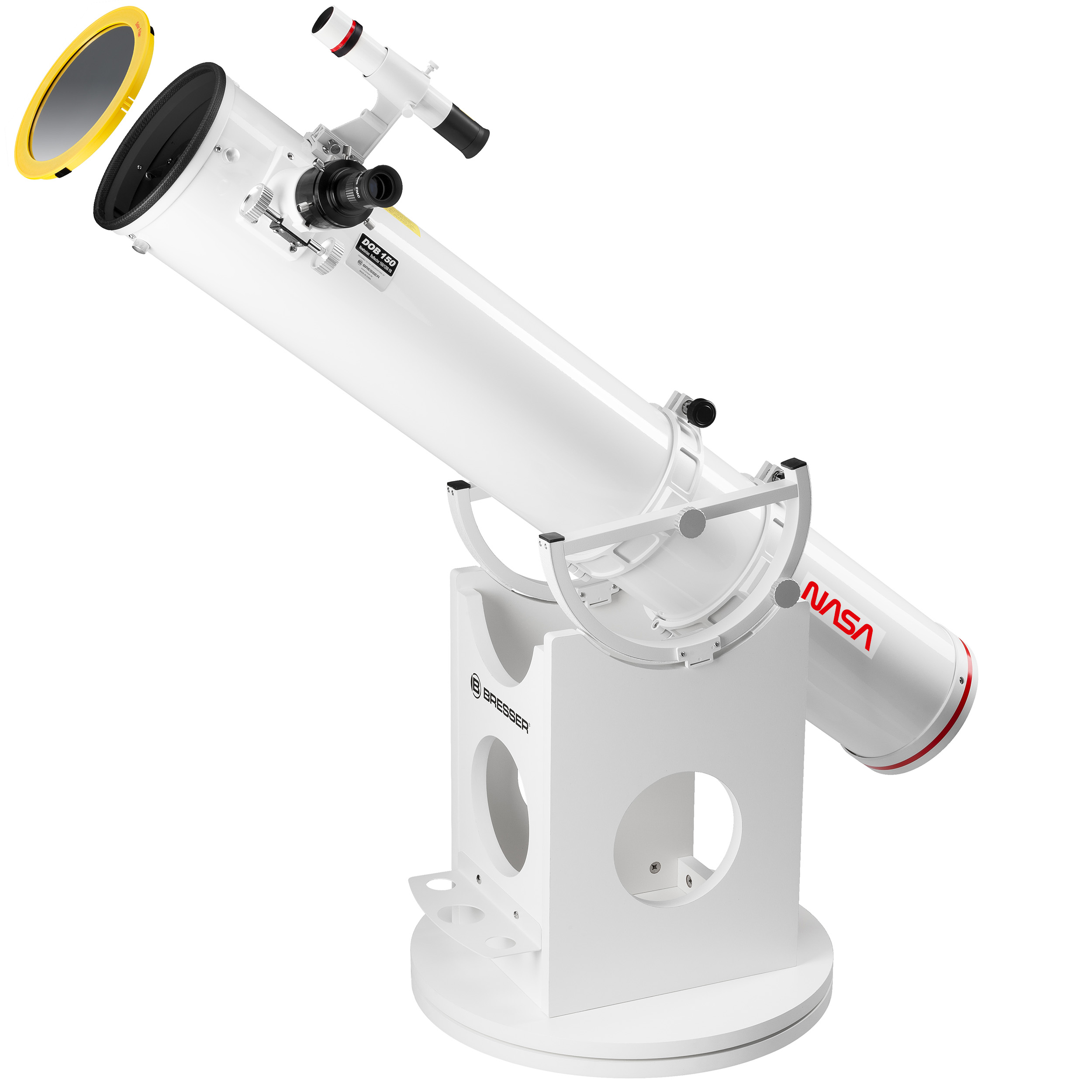 Telescopio Dobson ISA Space Exploration 150/1200 con aspecto de la NASA