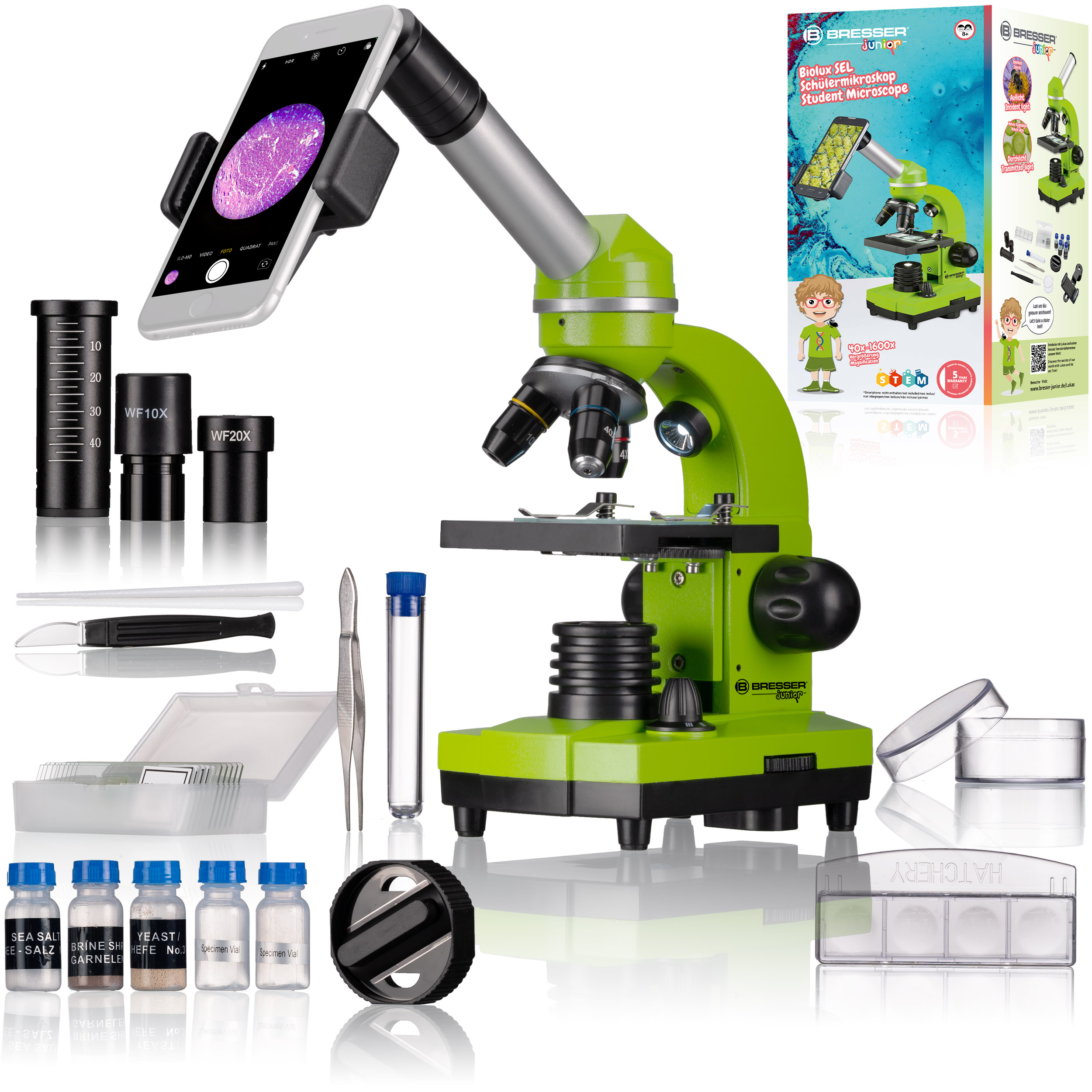 Microscopio escolar BRESSER JUNIOR BIOLUX SEL