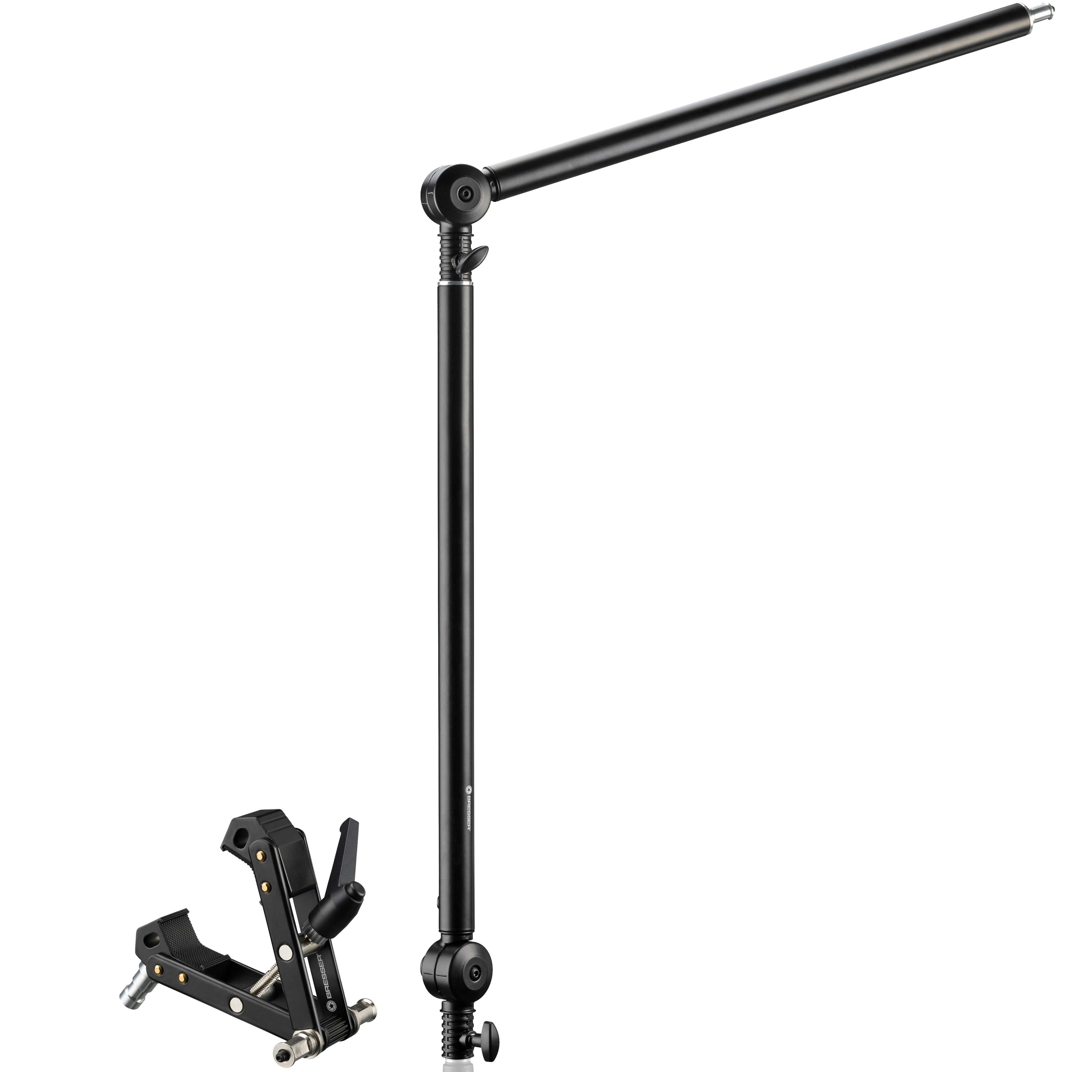 Brazo articulado BRESSER BR-05B para Soportes de Luz con Pinza multifuncional