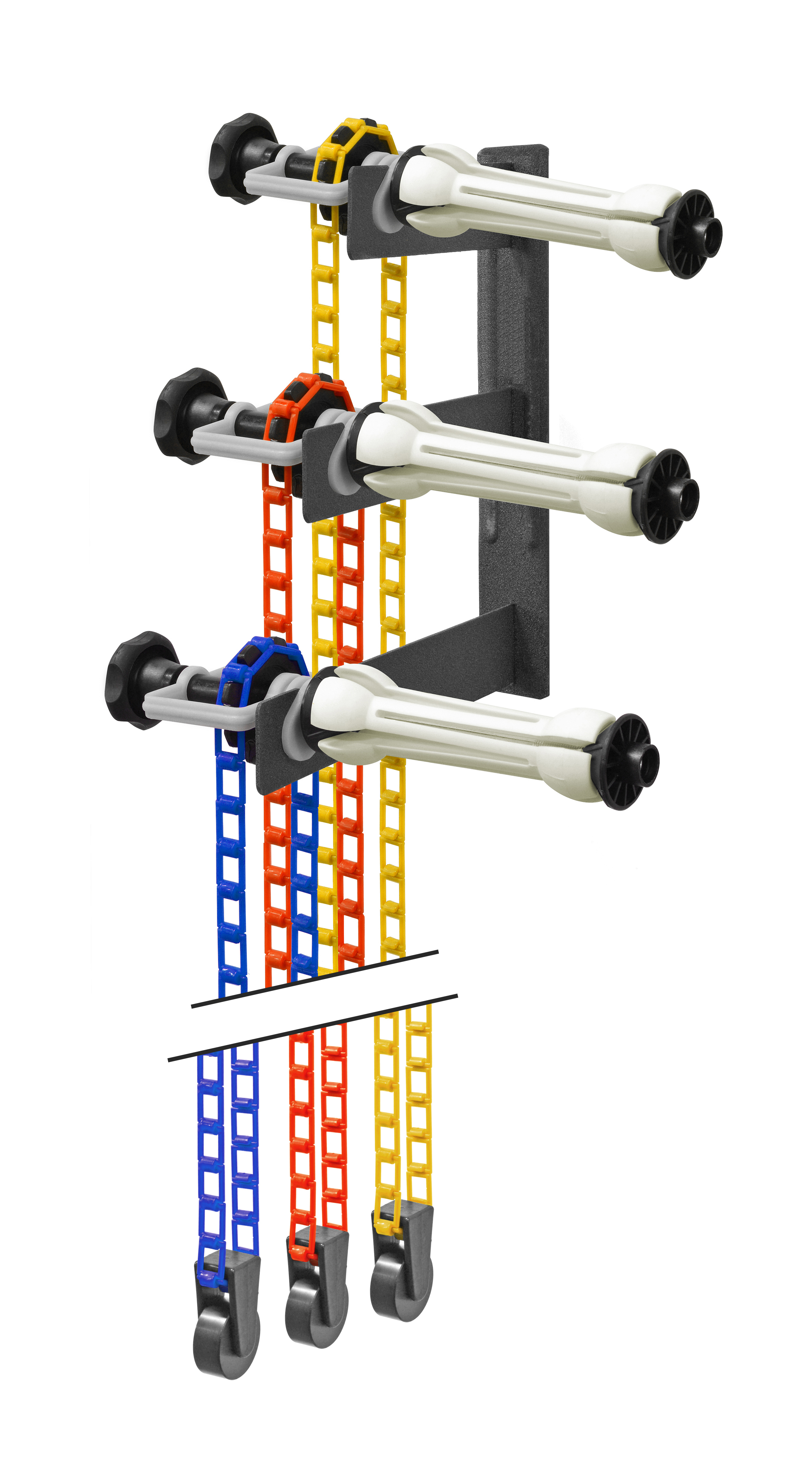 BRESSER MB-1 Sistema de fondo para 3 fondos para montaje en pared o techo