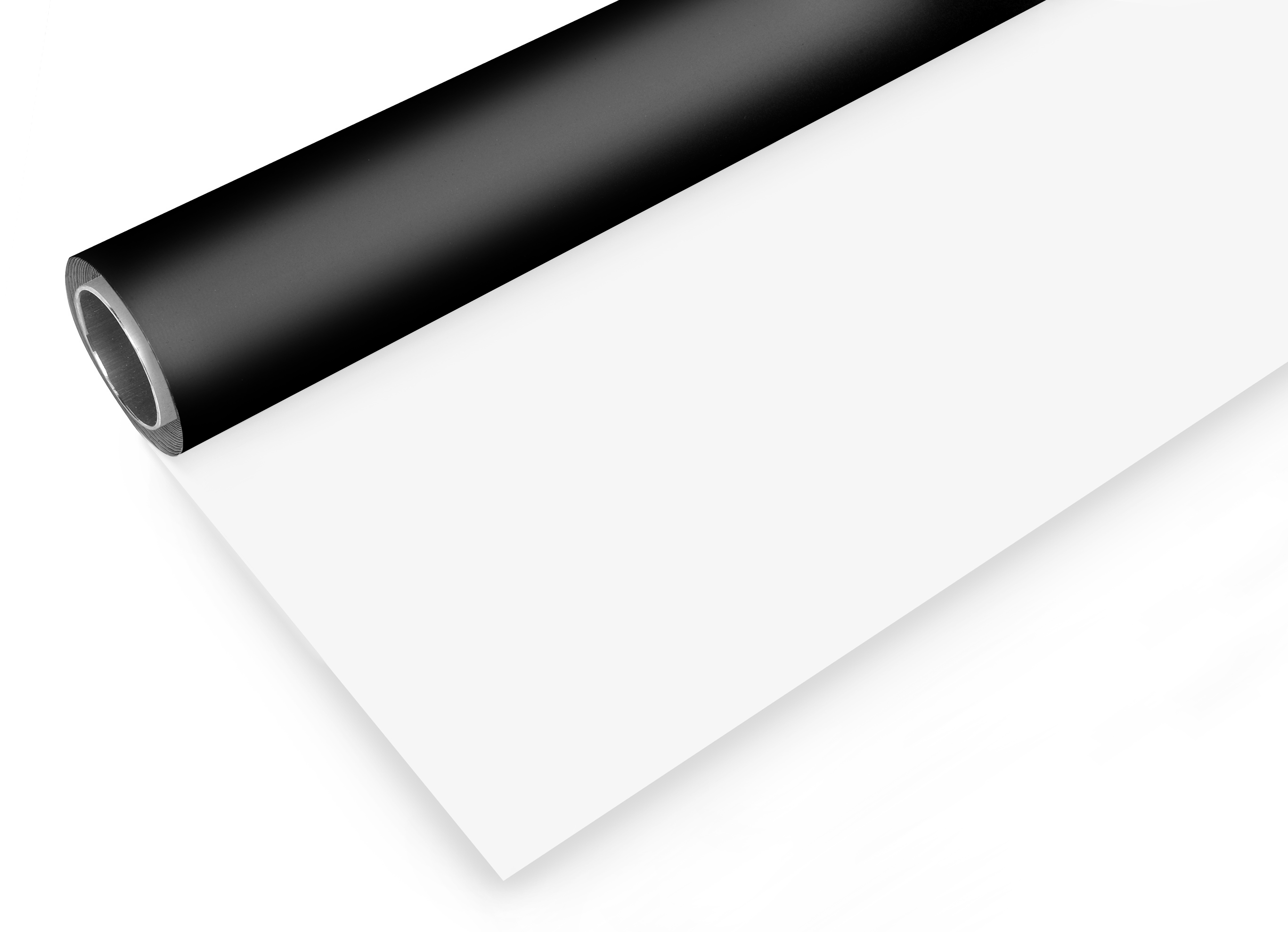 BRESSER Rollo de fondo de vinilo 2,00 x 3m Negro/Blanco